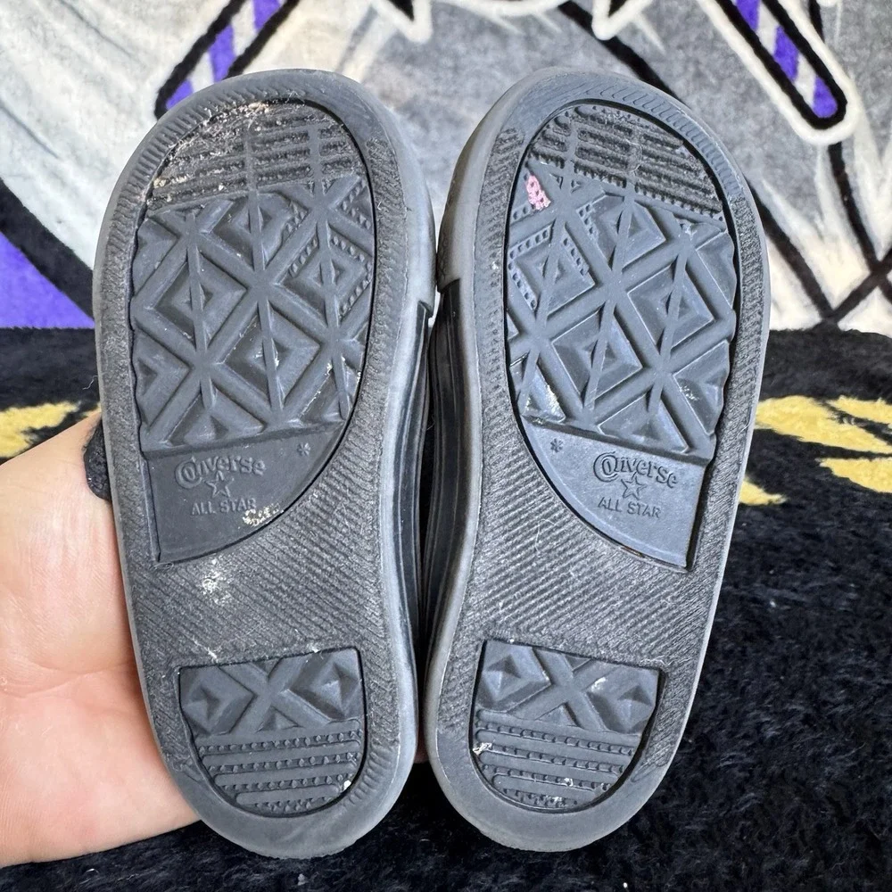 Size 7c - Toddler CONVERSE Chuck Taylor All Star Low Top Black Monochrome